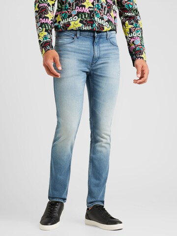 Coupe slim Jean '734' HUGO en bleu : devant