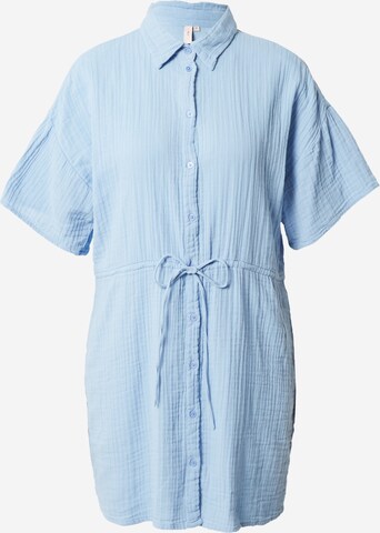 Robe-chemise NLY by Nelly en bleu : devant