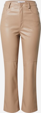 EDITED Bootcut Hose 'Sia' in Beige: predná strana