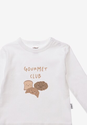 LILIPUT Shirt 'Gourment Club' in Grey