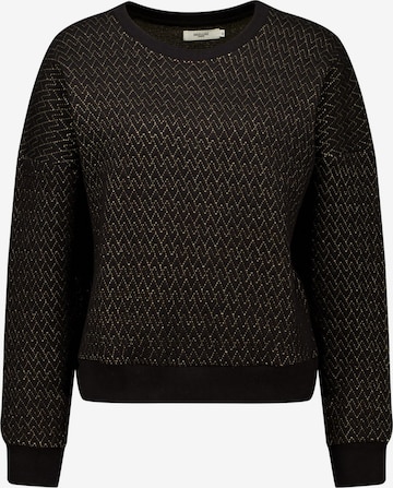 Sweat-shirt Deeluxe en noir : devant