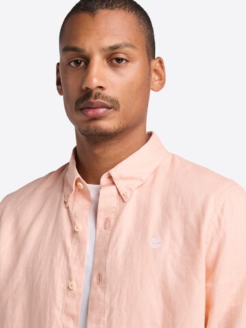 TIMBERLAND Regular fit Button Up Shirt 'Mill Brook' in Red