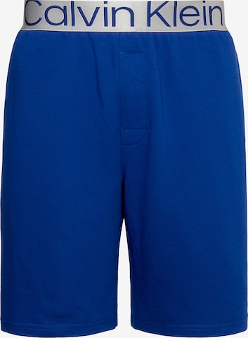 Pantalon de pyjama Calvin Klein Underwear en bleu : devant