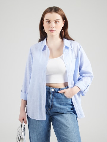 Z-One Blouse 'Au44rice' in Blue: front