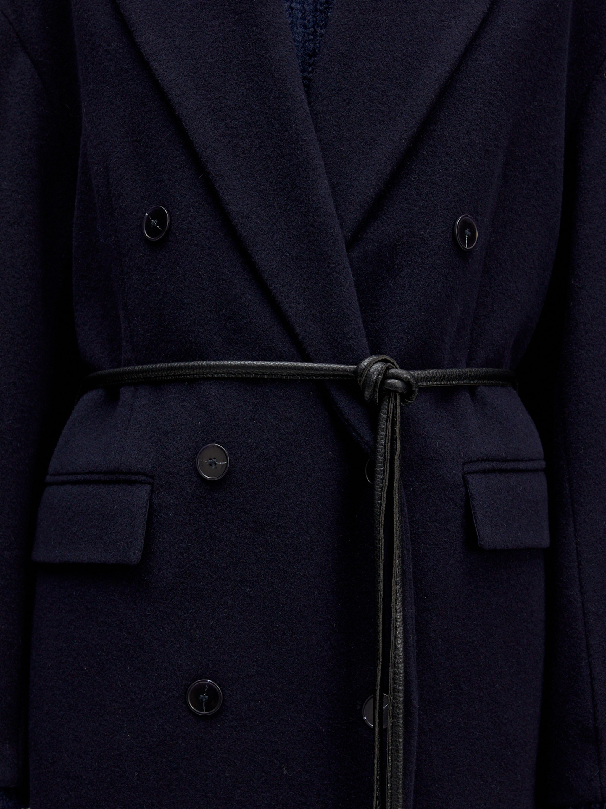 EDITED Produits Manteau mi-saison 'Leana' bleu foncé