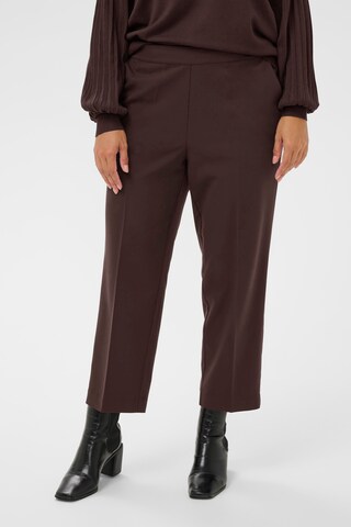 KAFFE CURVE Regular Hose in Braun