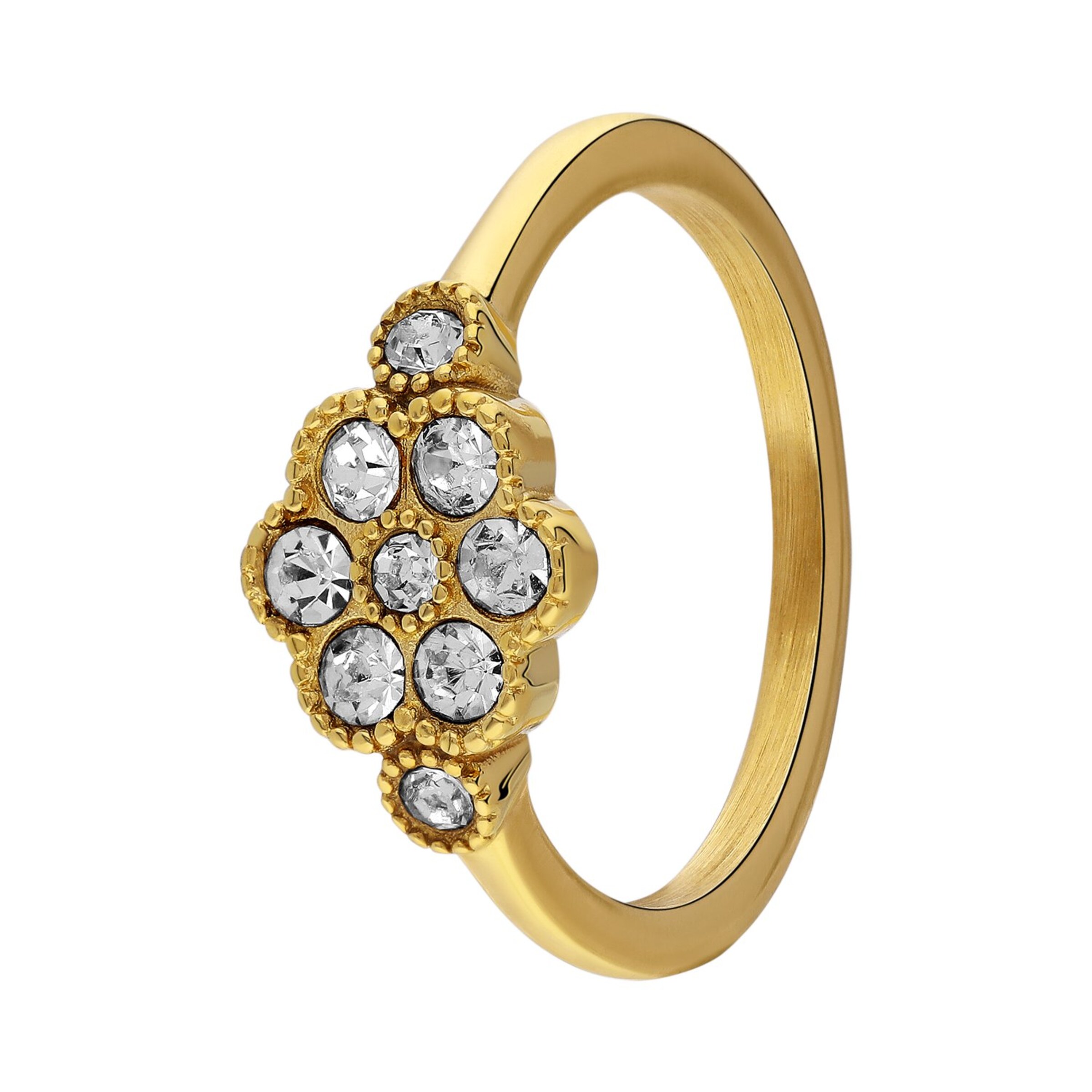 Lucardi Ring in Gold: front