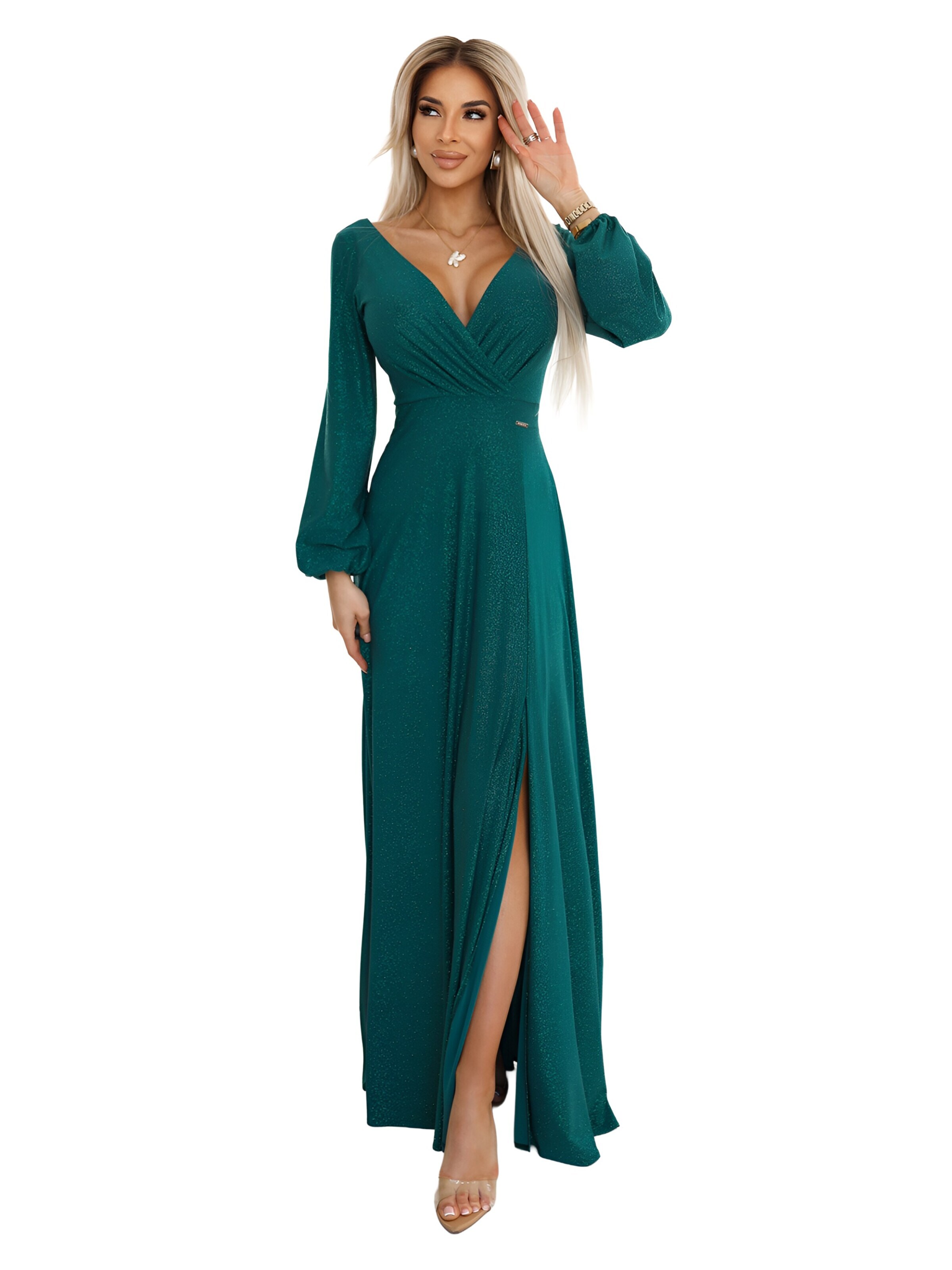 amorubi.com Dress in Green: front