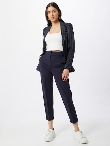 ESPRIT Tapered Pleated Pants in Blue
