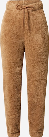 PIECES Tapered Pants 'Carli' in Brown: front