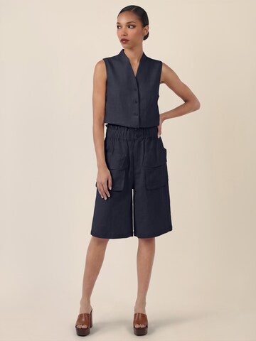 APART Wide Leg Shorts in Blau