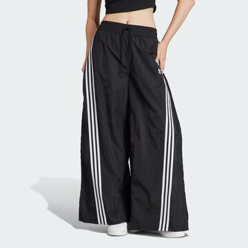 ADIDAS ORIGINALS Wide leg Παντελόνι 'Adilenium' σε μαύρο: μπροστά