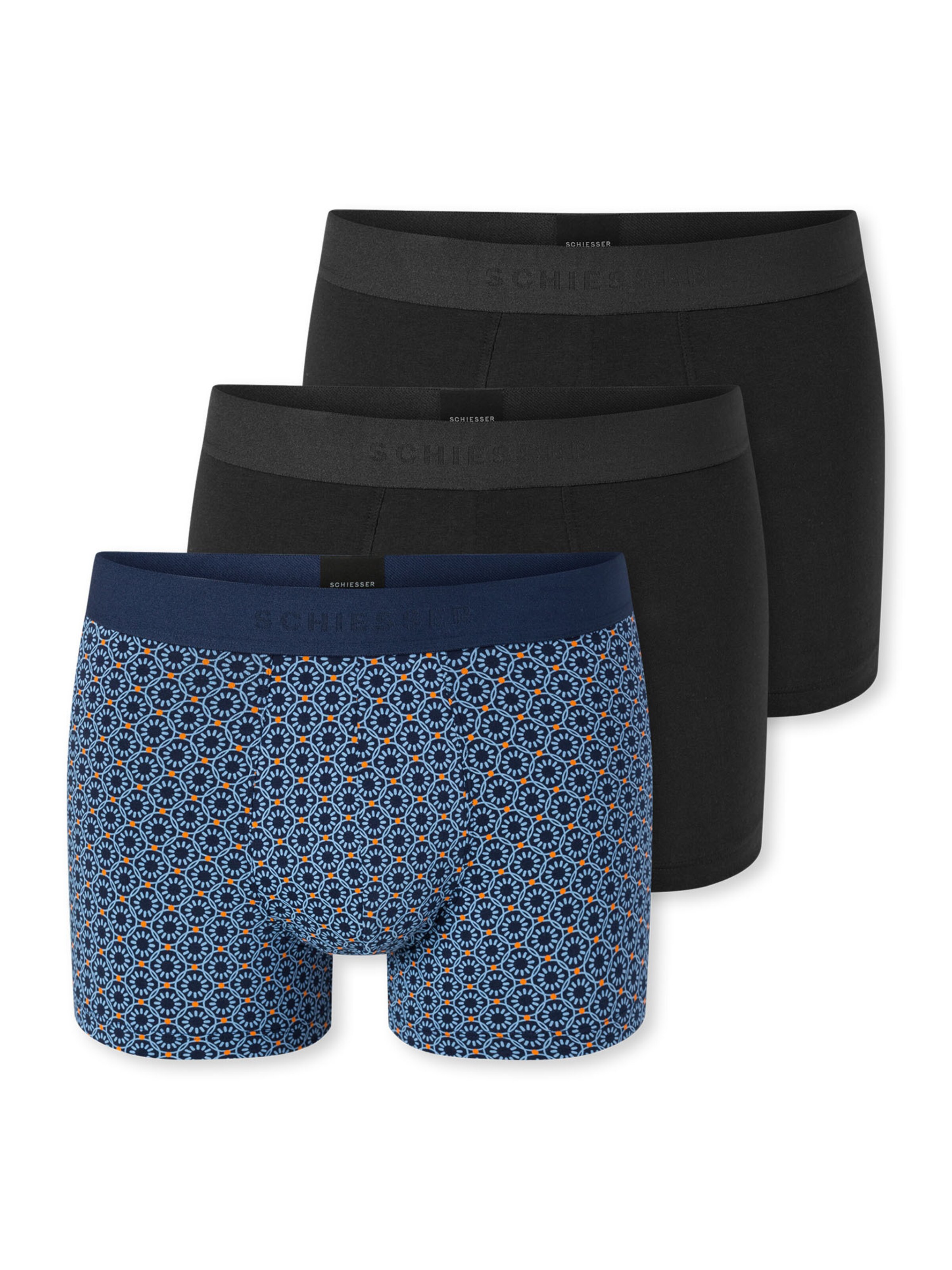 Boxers ' 95/5 ' SCHIESSER en bleu : devant