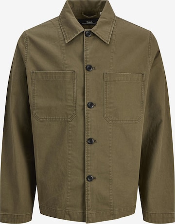 R.D.D. ROYAL DENIM DIVISION Tussenjas in Groen: voorkant