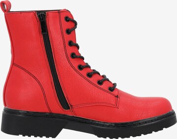 Palado Lace-Up Boots 'Djerba' in Red