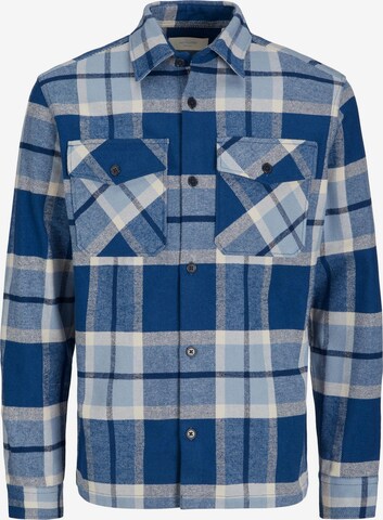 JACK & JONES Button Up Shirt 'Roy' in Blue: front