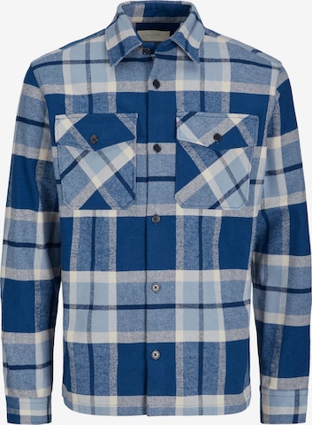 JACK & JONES Button Up Shirt 'Roy' in Blue: front