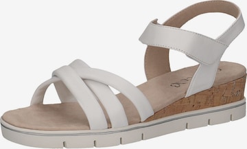 CAPRICE Strap Sandals in White: front