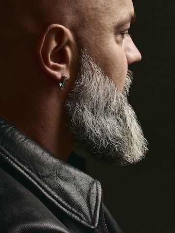 REYTEL Earring 'RISK' in Silver: front