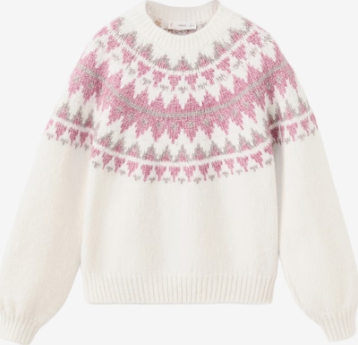 Pulover 'Erika' MANGO KIDS pe bej deschis / gri / roz, Vizualizare produs