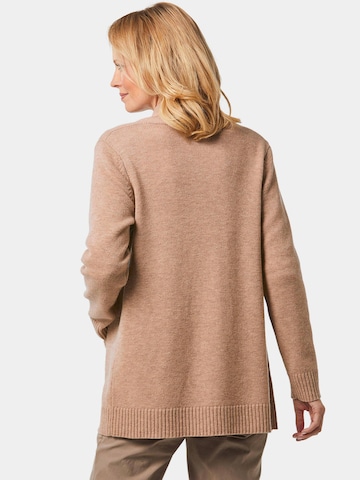 Goldner Gebreid vest in Beige
