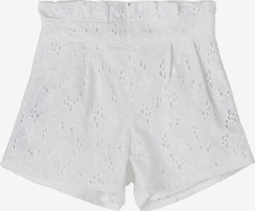 NAME IT Regular Shorts 'FANNE' in Weiß: predná strana