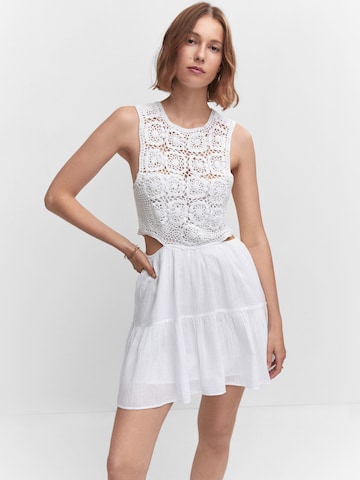 MANGO Letní šaty 'Blake' – bílá: přední strana
