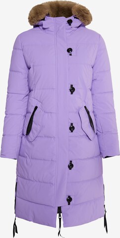 MYMO Winter Coat in Purple: front