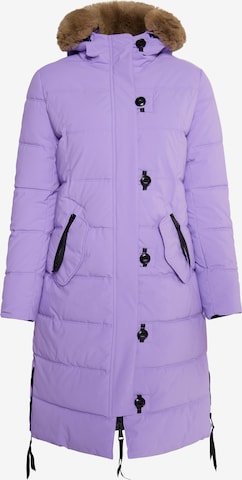 Manteau d’hiver MYMO en violet : devant