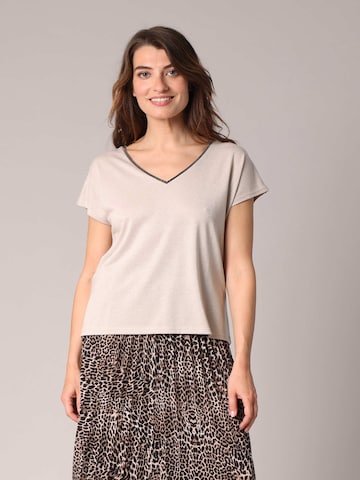 T-shirt 'JOSSY' Deeluxe en beige : devant