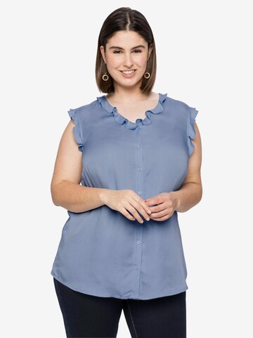 SHEEGO Blouse in Blue: front