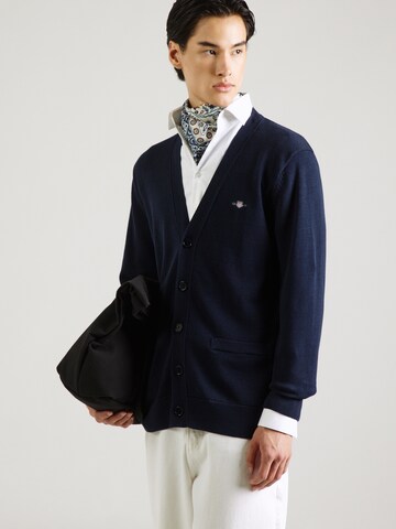GANT Вязаная кофта в Синий: спереди