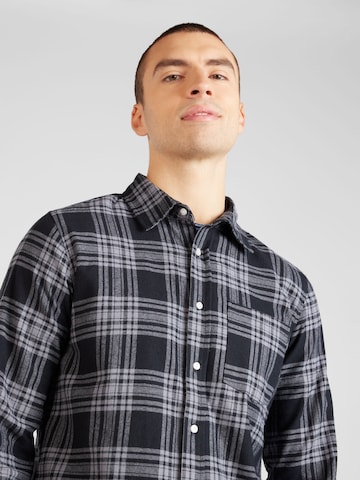 AÉROPOSTALE Regular fit Button Up Shirt in Black