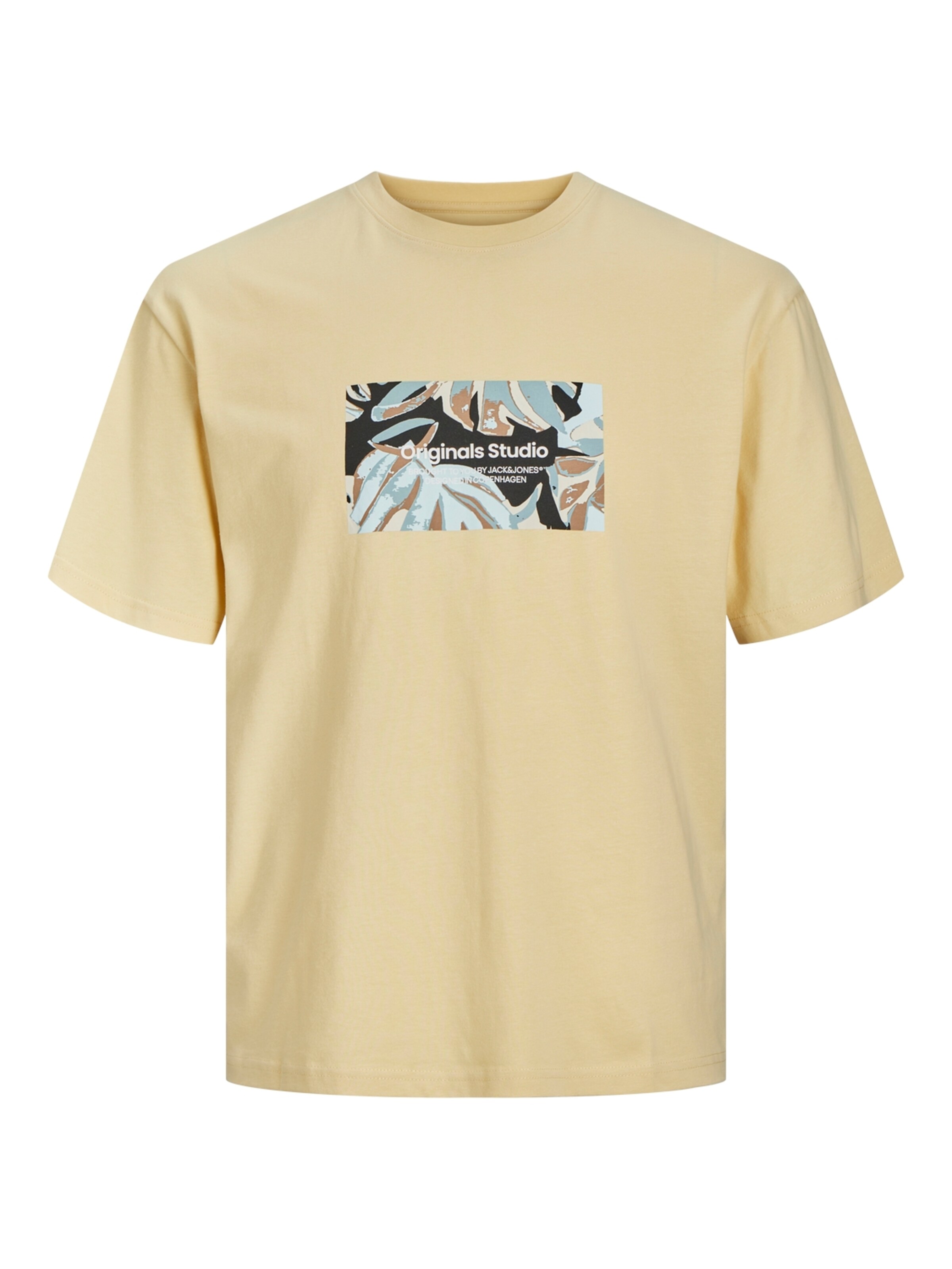 T-Shirt 'Sequoia' JACK & JONES en jaune : devant