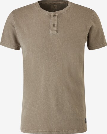 QS by s.Oliver Shirt in Brown: front