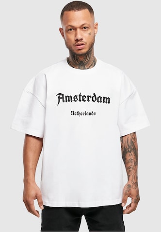 T-Shirt 'Amsterdam' Merchcode en blanc : devant