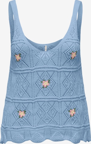 Tops en tricot 'Ariba' ONLY en bleu : devant