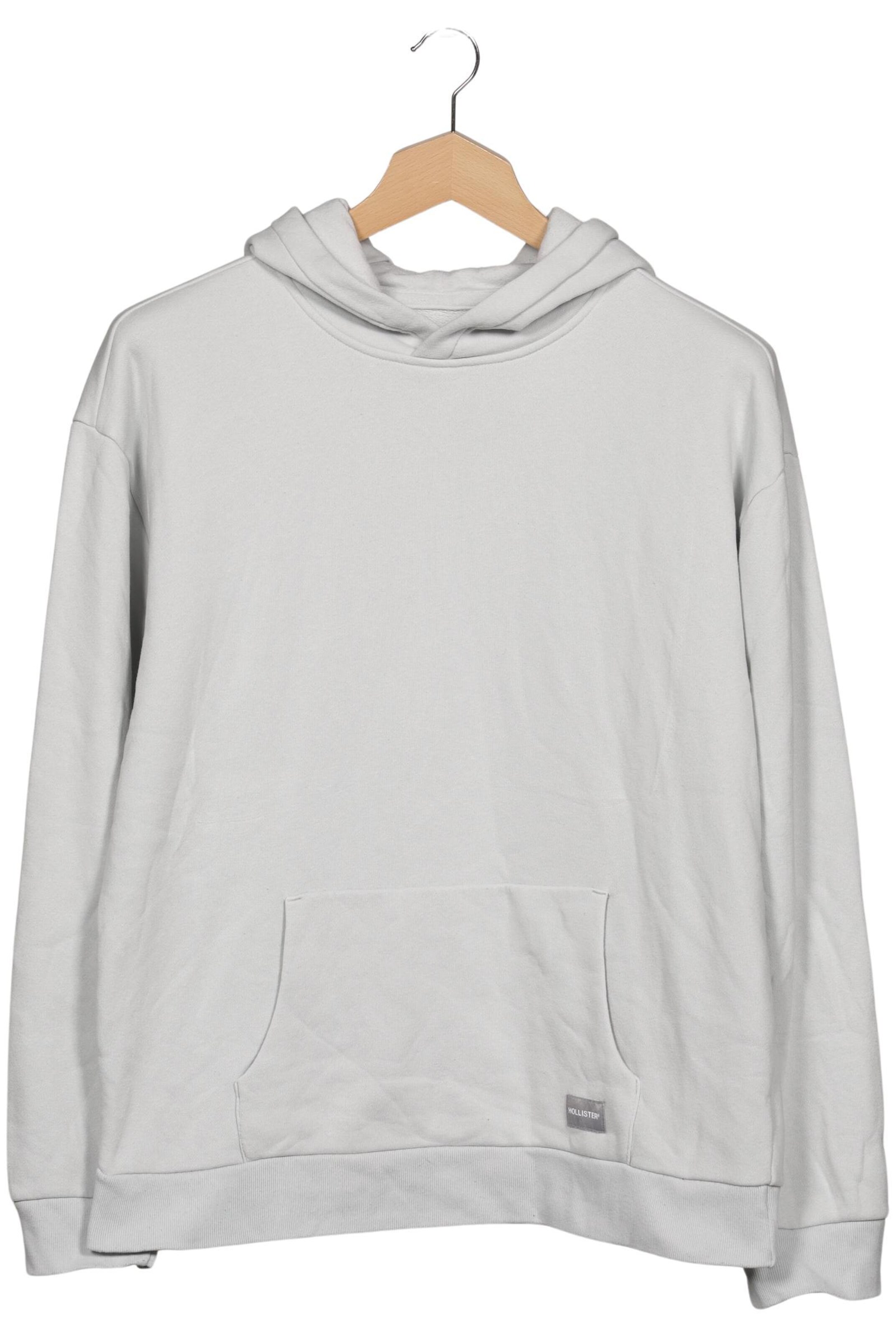 HOLLISTER Sweatshirt & Zip-Up Hoodie in XL in Grey: front