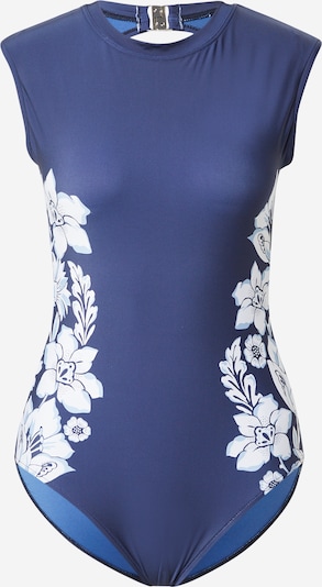 Seafolly Maillot de bain en bleu foncé / blanc, Vue avec produit