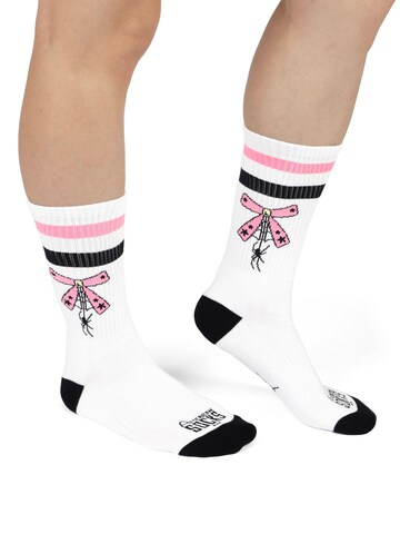 American Socks - Calcetines 'Garter' en blanco