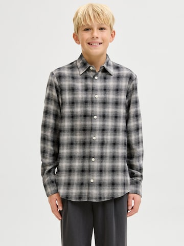 Coupe regular Chemise Jack & Jones Junior en gris : devant