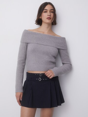 Pull&Bear Loosefit Kalhoty – modrá