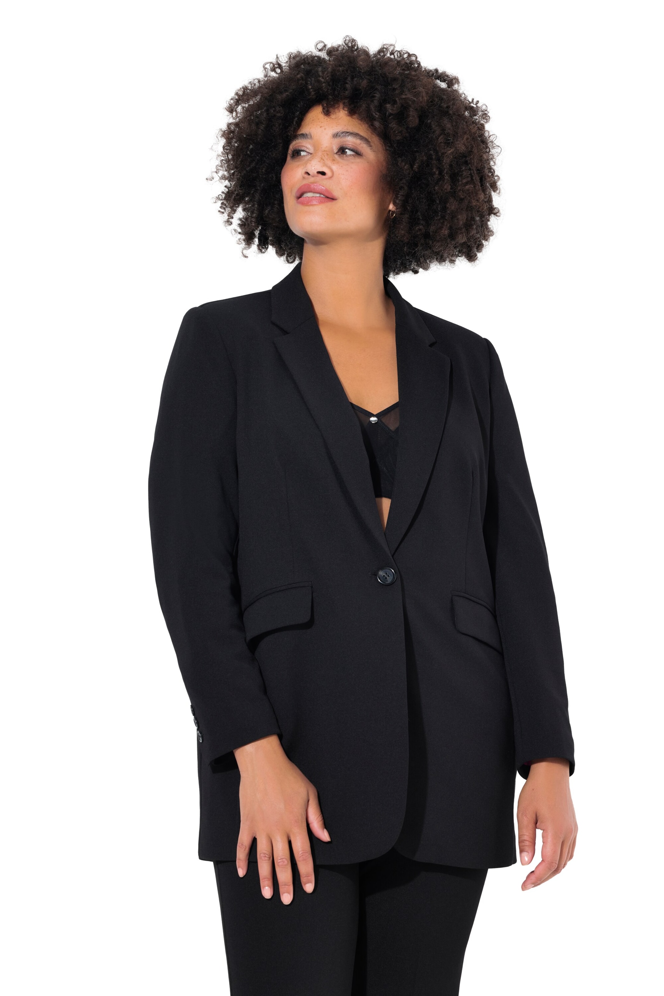 Angel of Style Blazer in Schwarz: Vorderseite