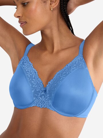 TRIUMPH Minimiser Bra ' Red Label Ladyform Soft ' in Blue