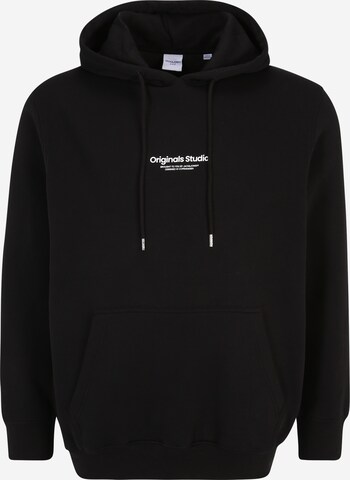 Jack & Jones Plus Sweatshirt 'VESTERBRO' in Black: front