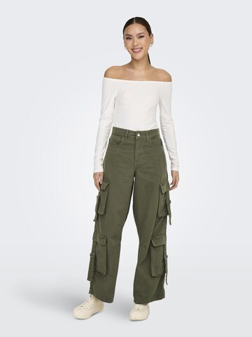 ONLY Regular Cargohose 'MALFY' in Grün
