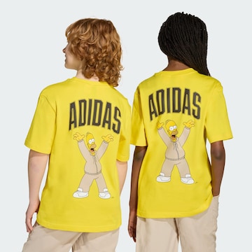 T-Shirt fonctionnel 'The Simpsons' ADIDAS SPORTSWEAR en jaune : devant