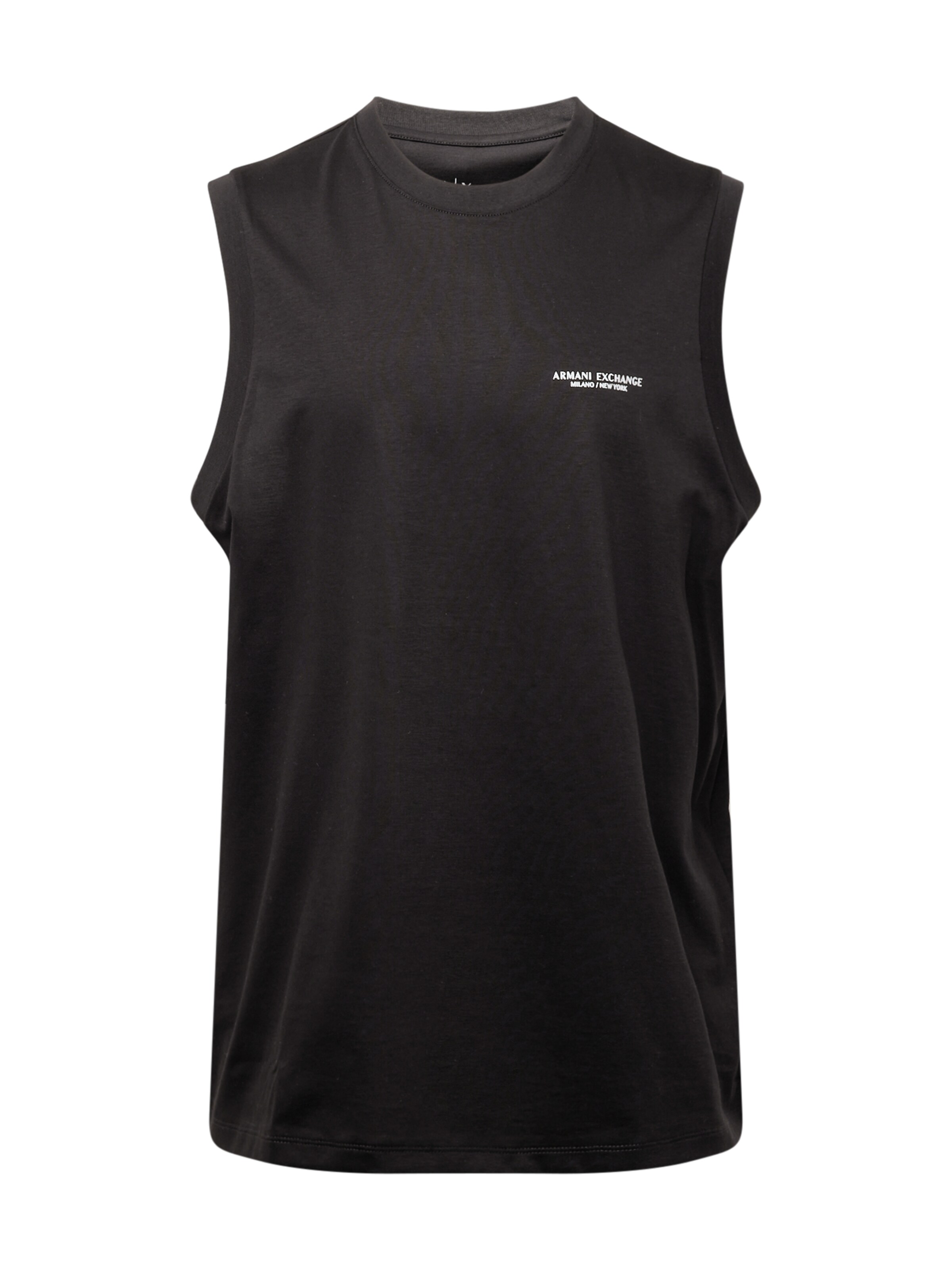 ARMANI EXCHANGE Тениска в черно: отпред