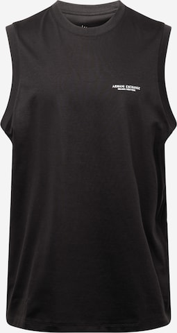 ARMANI EXCHANGE Тениска в черно: отпред