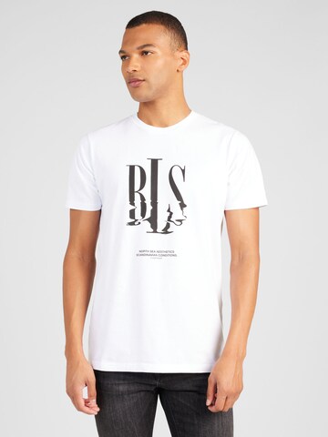 T-Shirt 'North Sea' BLS HAFNIA en blanc : devant